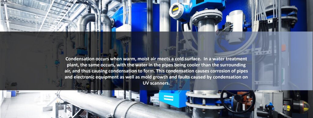 Water treatment plant machinery and pipes